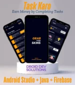 Task Karo – Complete Earning App Source Code Package | Android Studio + Java + Firebase